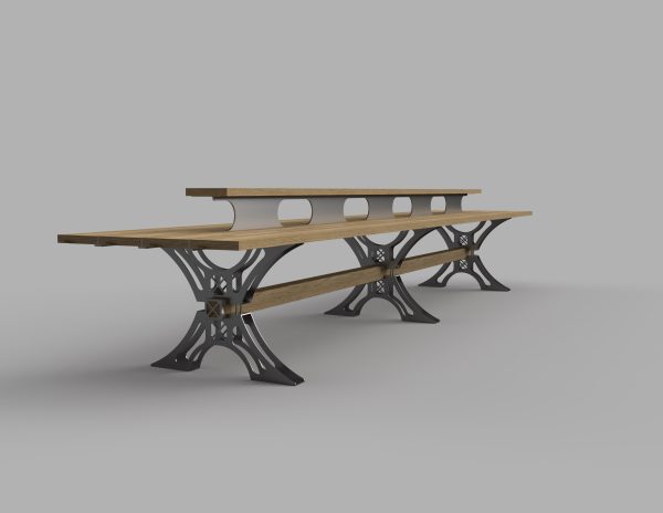 14-person dining table Stainless Steel - Image 4