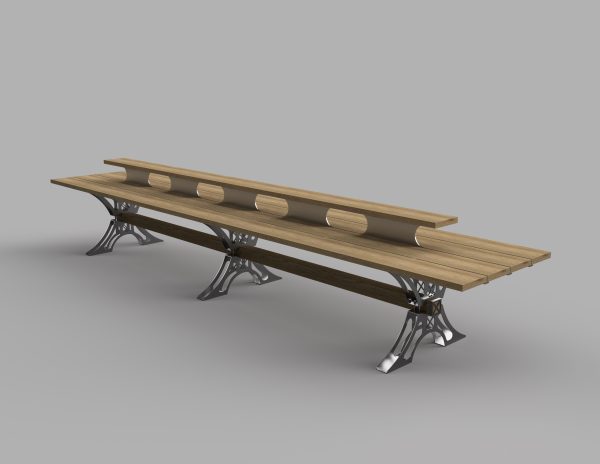 14-person dining table Stainless Steel